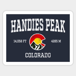 Handies Peak Colorado 14ers Vintage Athletic Mountains Sticker